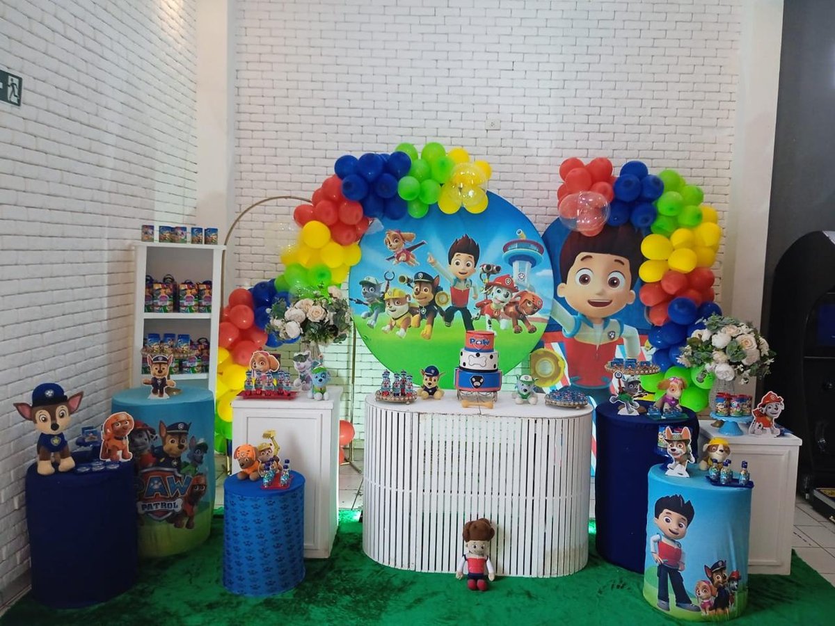 Decoração festa Patrulha Canina